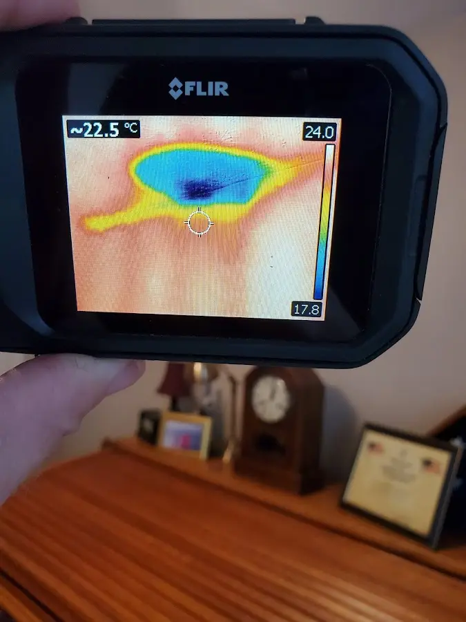 Thermal imaging inspection for water damage in Woburn