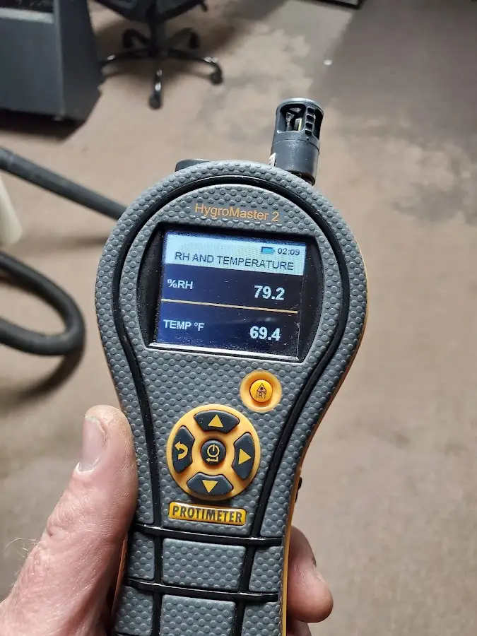 Moisture meter humidity assessment for Fire & Smoke Damage Restoration in Woburn